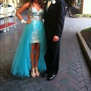 Mac Duggal Prom Dress with Detachable Skirt Size 4